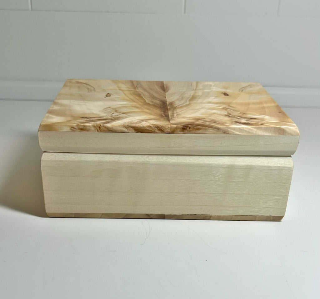 Poplar Wood Jewelry Box with Wool Felt Lining, photo 3 of 4