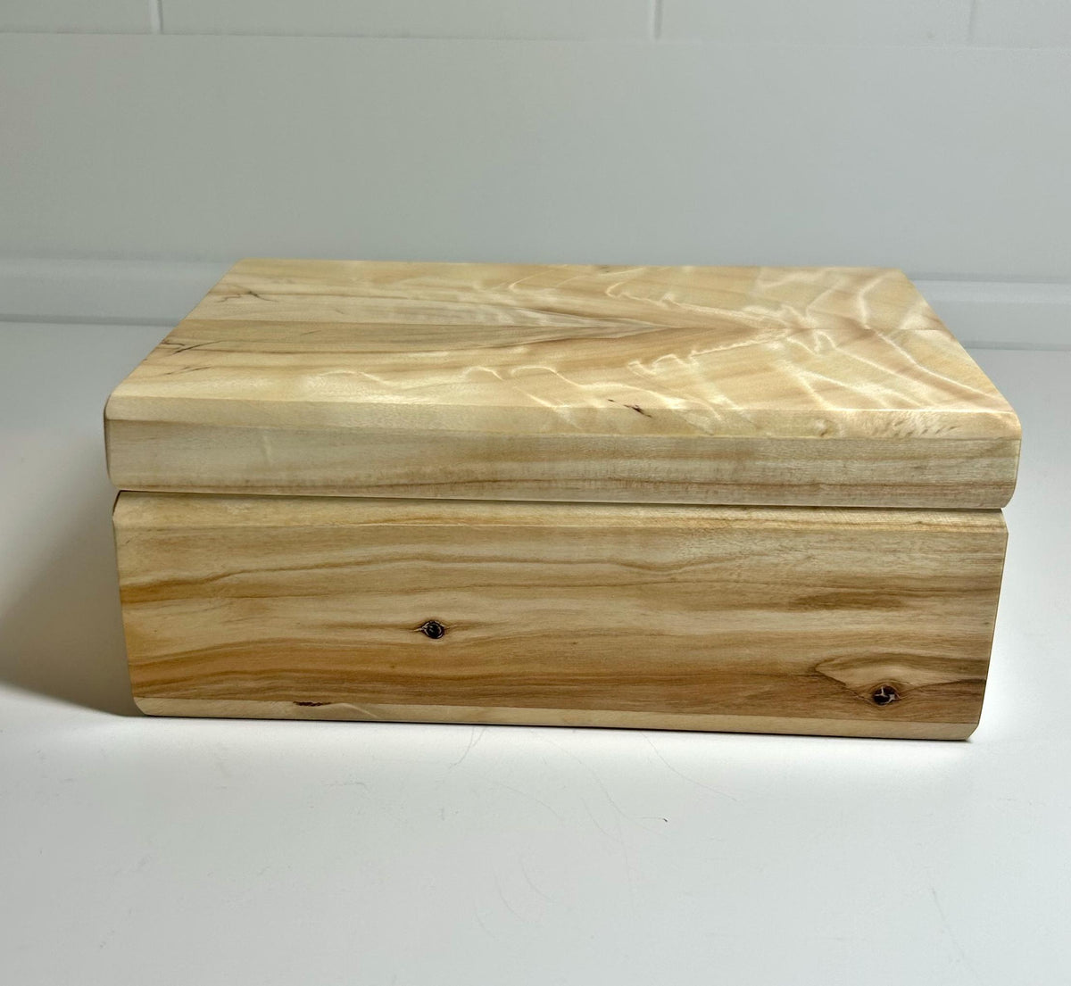 Poplar Wood Jewelry Box with Wool Felt Lining, photo 3 of 4