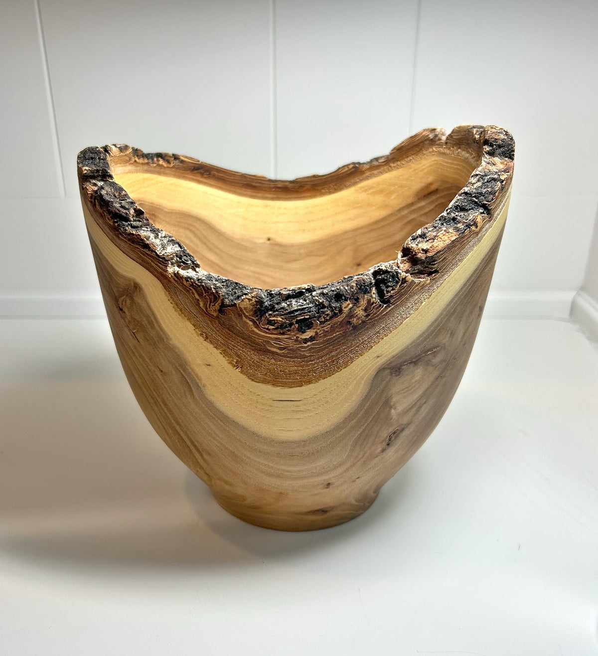 Live Edge Elm Wood Bowl, 7.5 Inch, photo 2 of 5