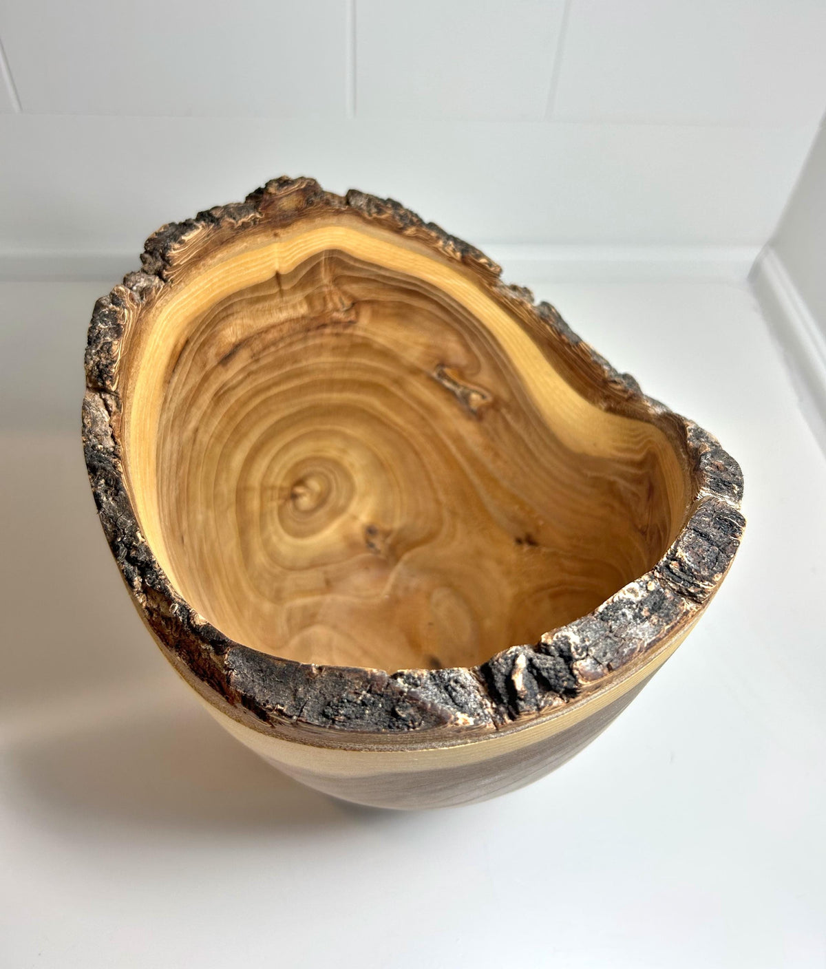 Live Edge Elm Wood Bowl, 7.5 Inch, photo 3 of 5