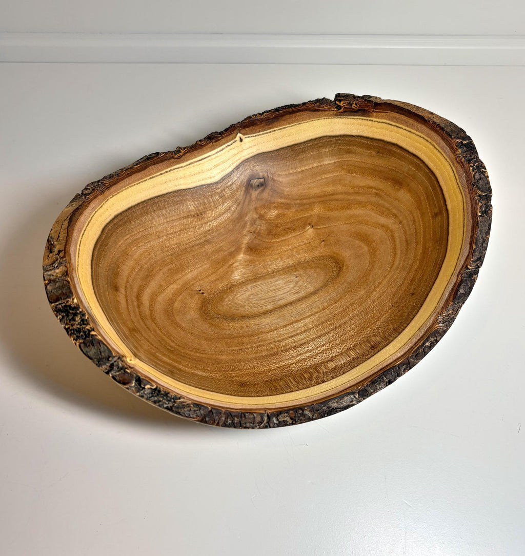 Live Edge Elm Wood Bowl, 9 Inch, photo 3 of 4