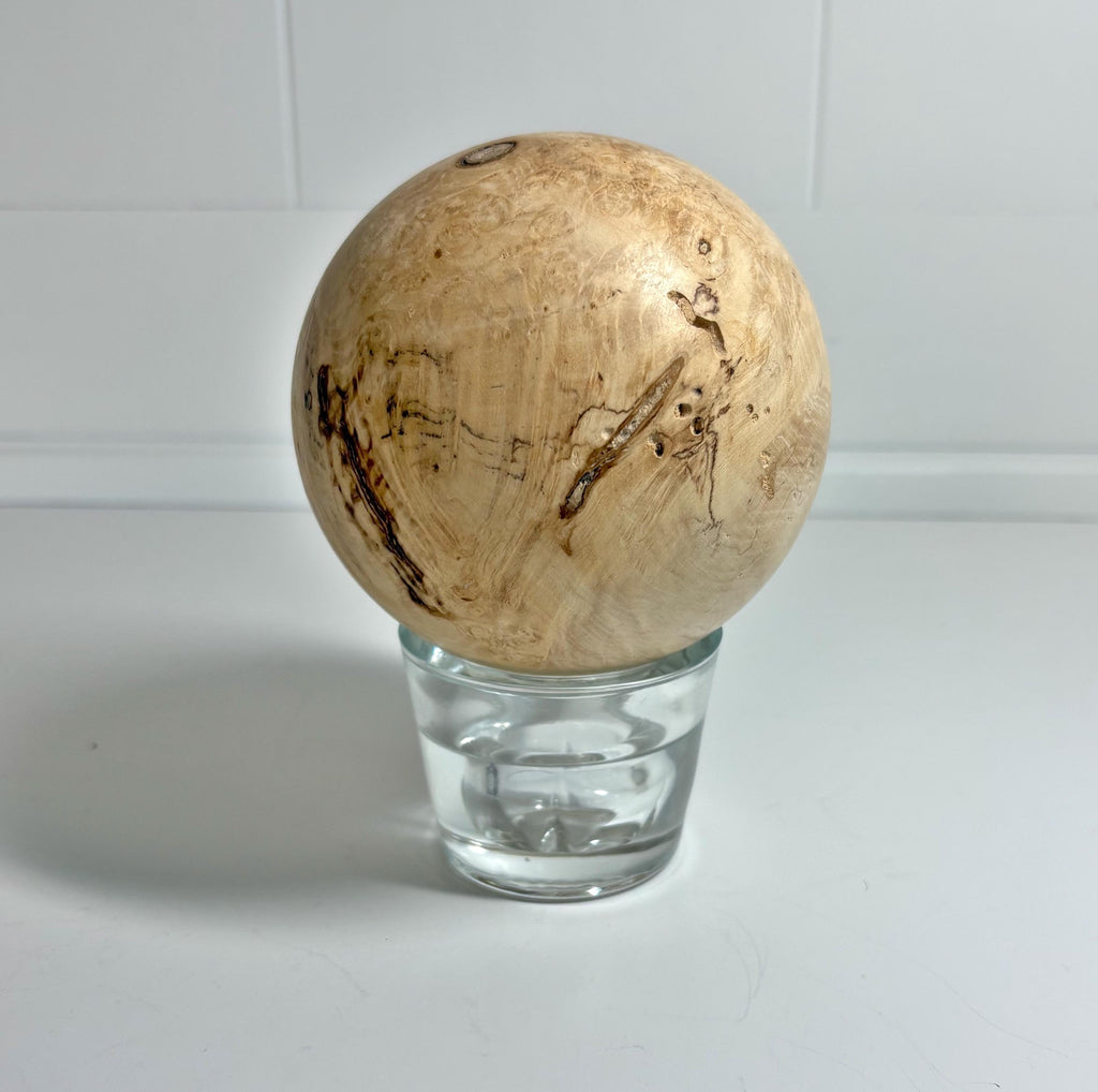 Glass Display Stand for Wood Spheres, 2.25 Inch, photo 3 of 3