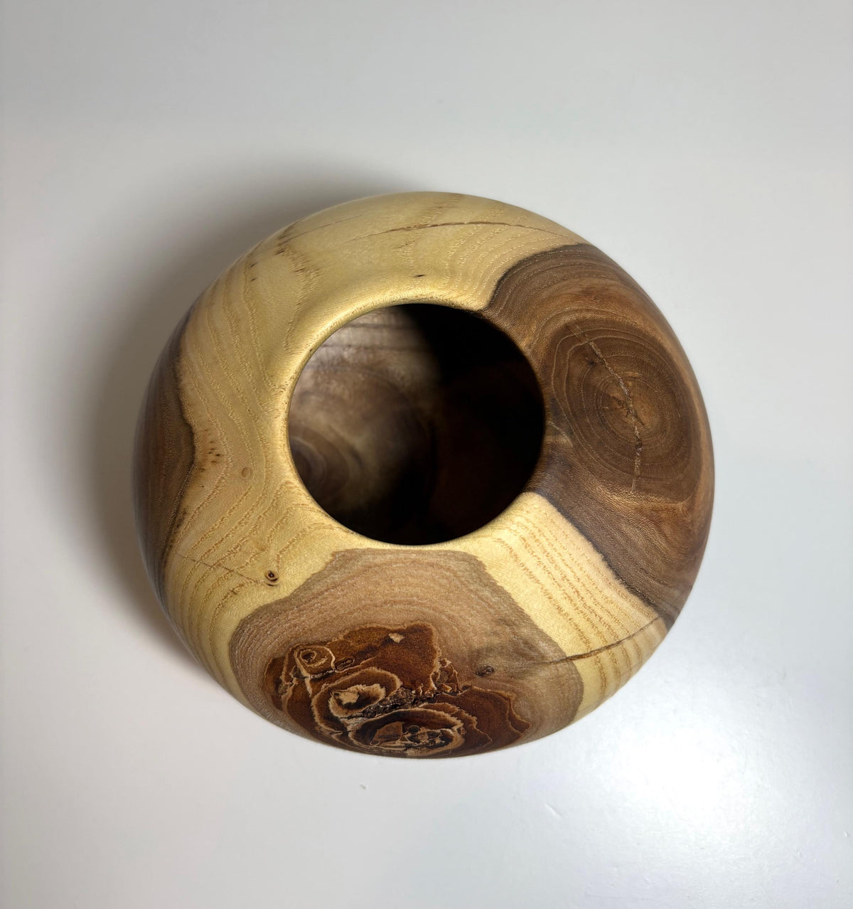 Elm Wood Hollow Form, 5.75 x 3.75 Inch, photo 3 of 5