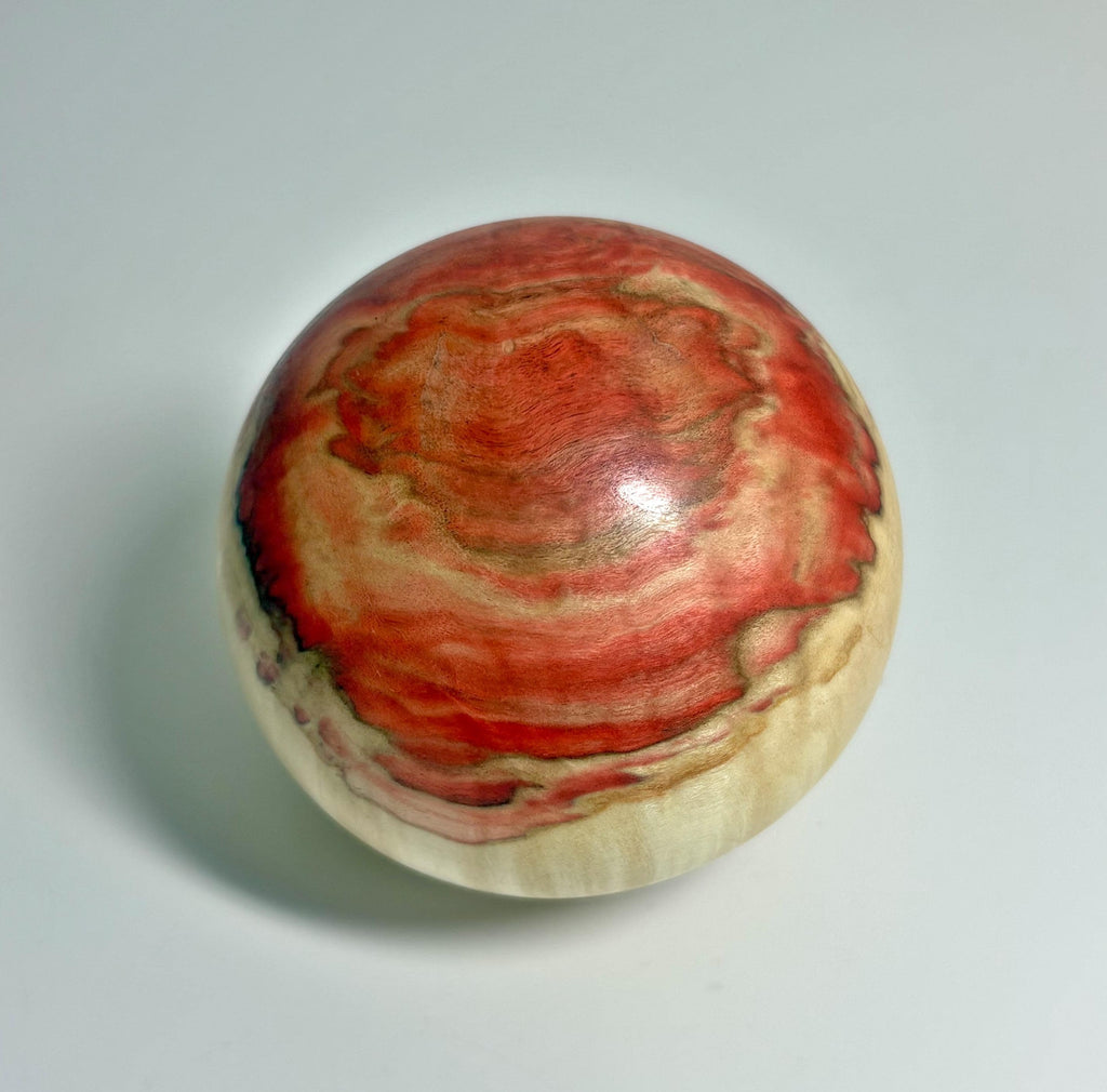 Flame Box Elder Maple Wood Sphere, 3 Inch, photo 2 of 5