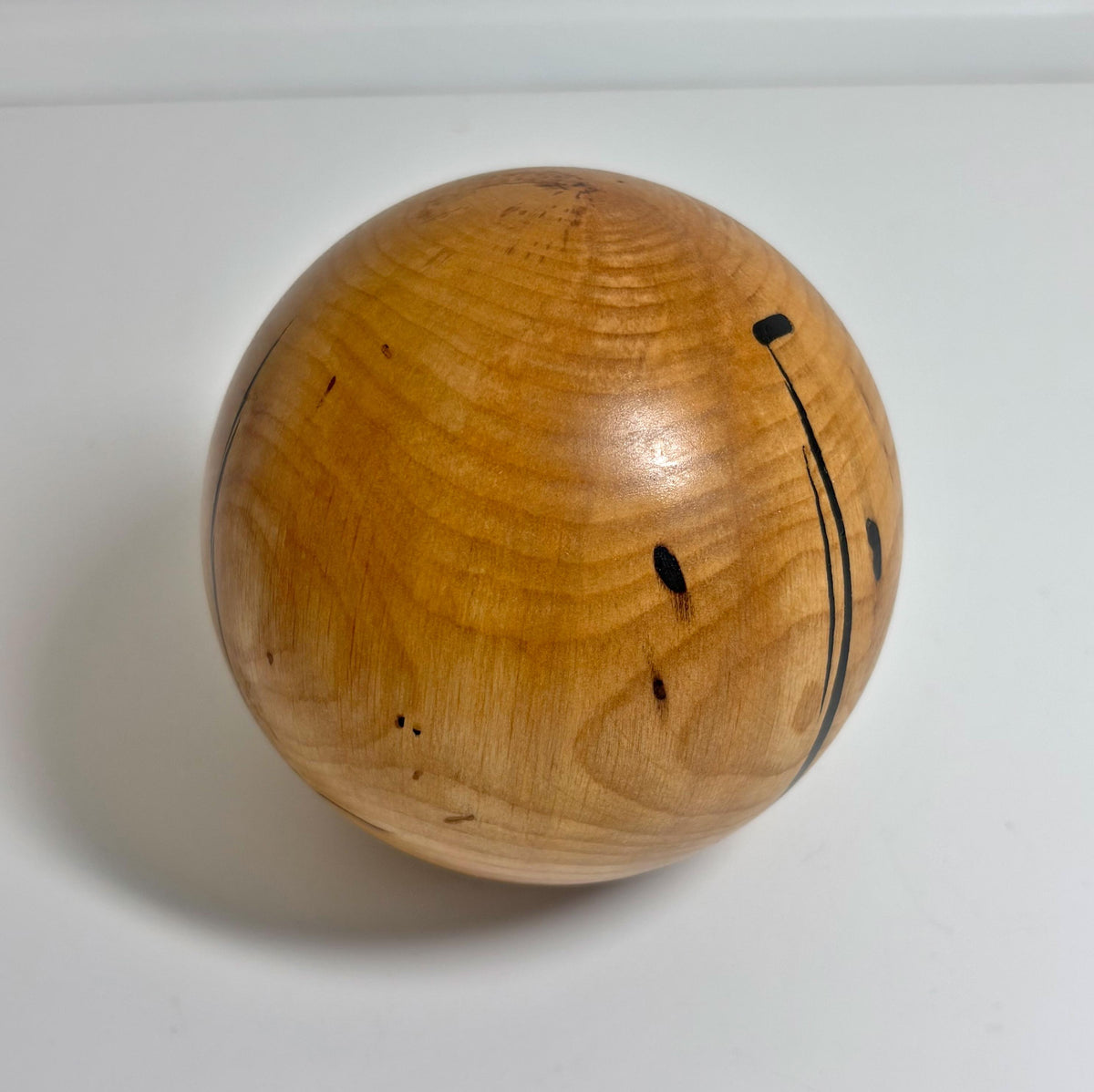 Alder Wood Sphere, 3.5 Inch, photo 3 of 3