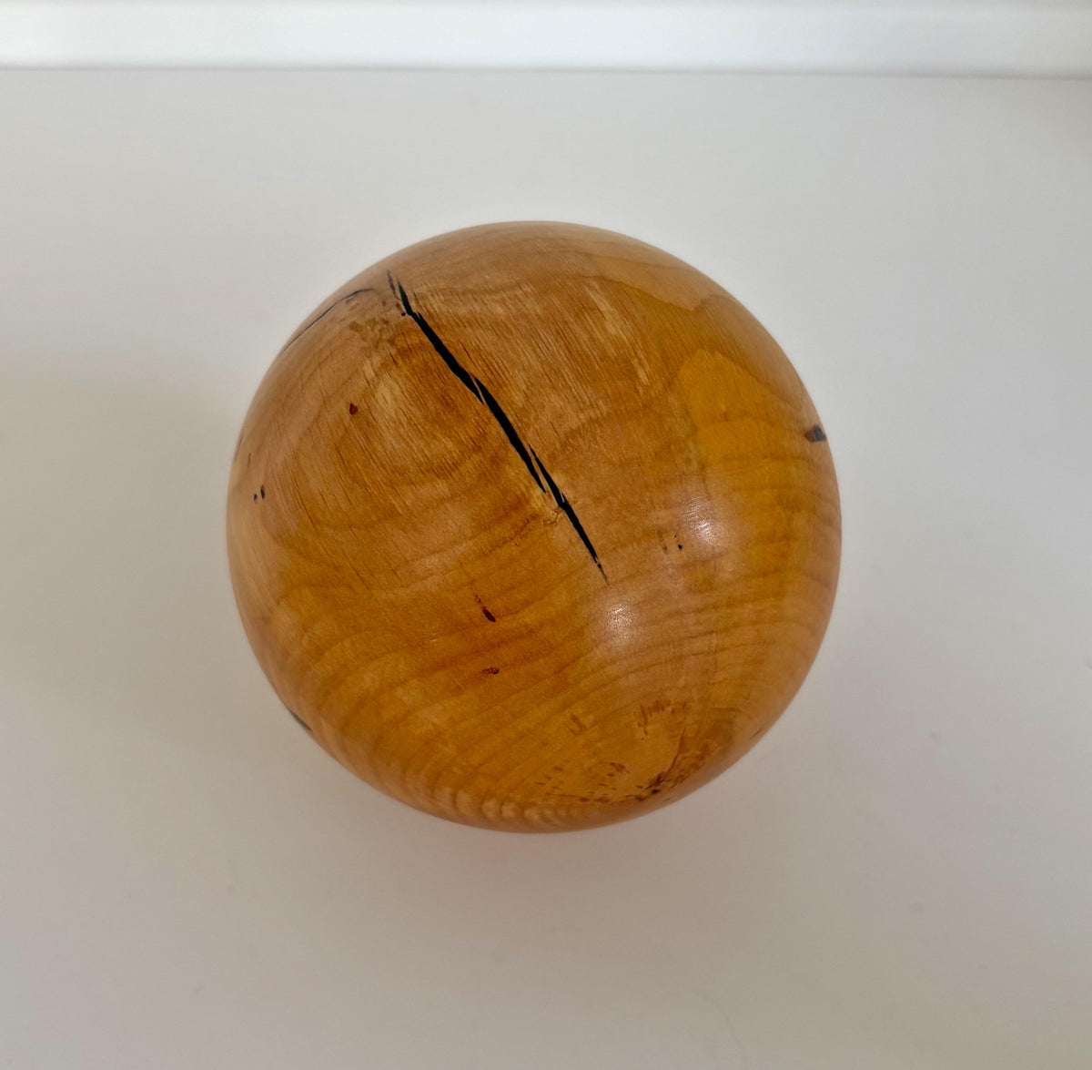 Alder Wood Sphere, 3.5 Inch, photo 2 of 3