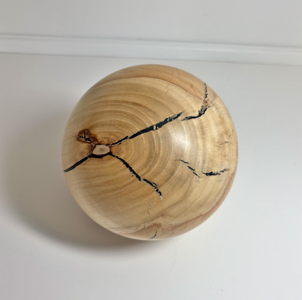 Poplar Wood Sphere, 5 Inch, photo 1 of 4