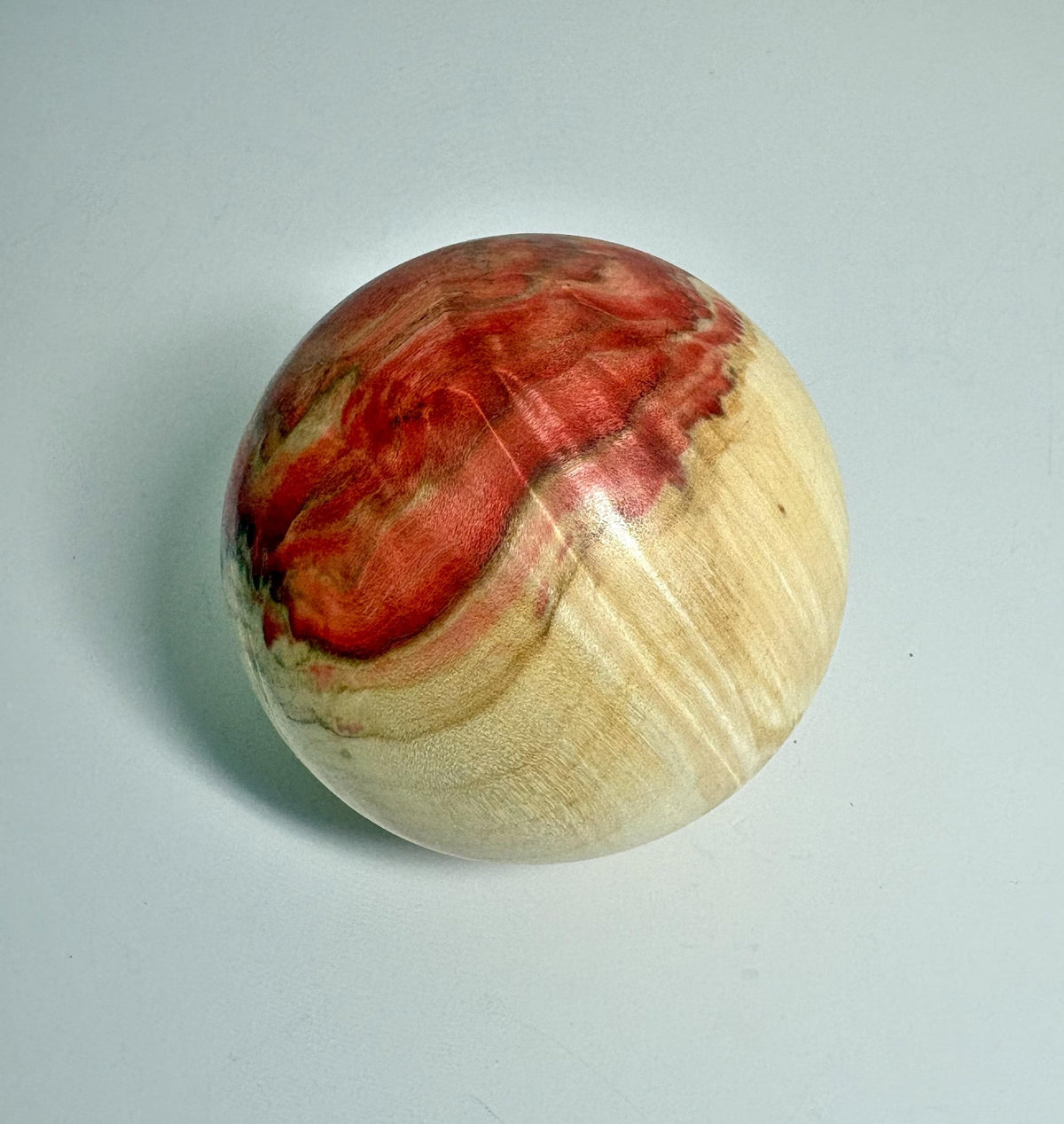 Flame Box Elder Maple Wood Sphere, 3 Inch, photo 1 of 5