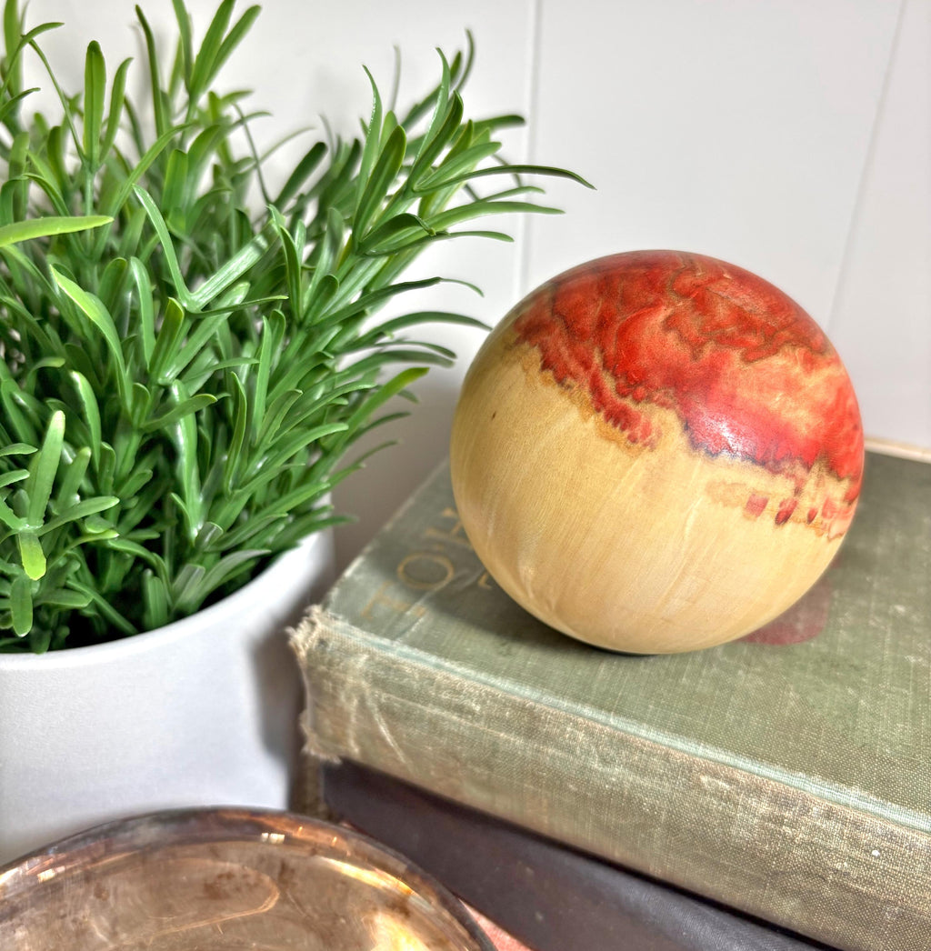 Flame Box Elder Maple Wood Sphere, 3 Inch, photo 5 of 5