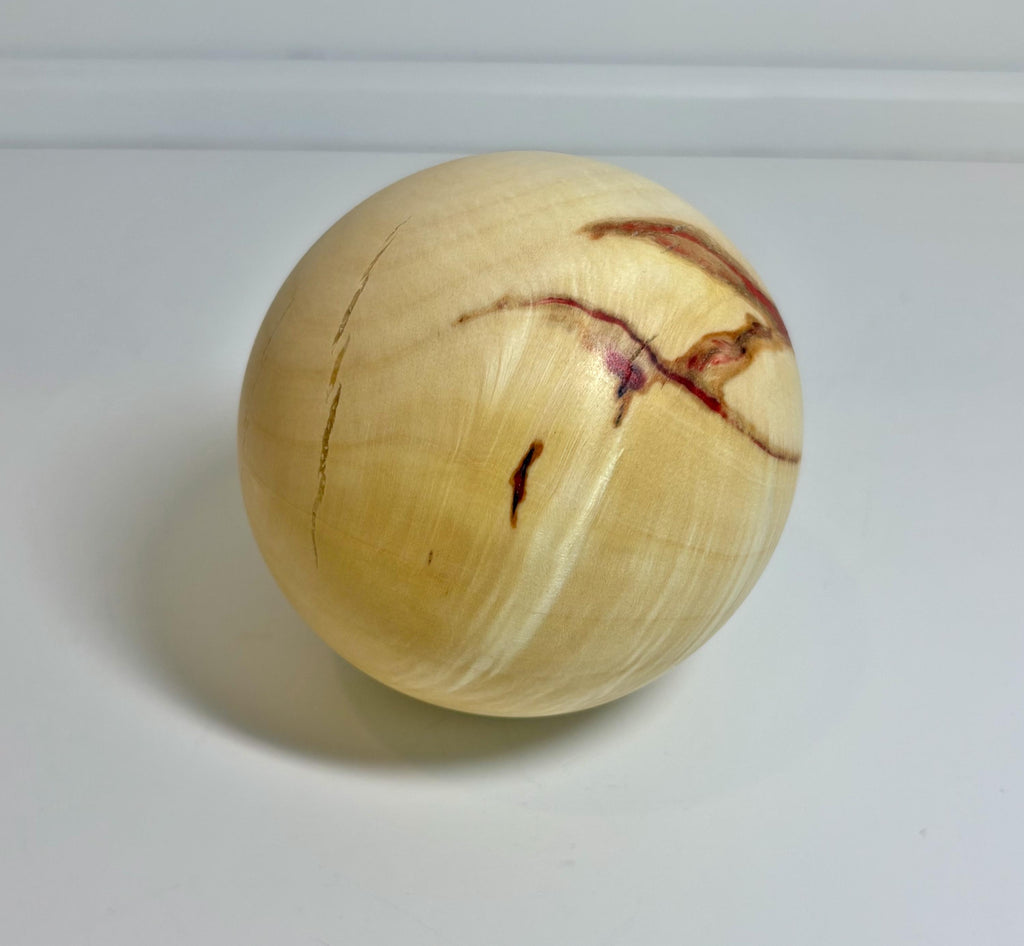 Flame Box Elder Maple Wood Sphere, 3.25 Inch, photo 2 of 4