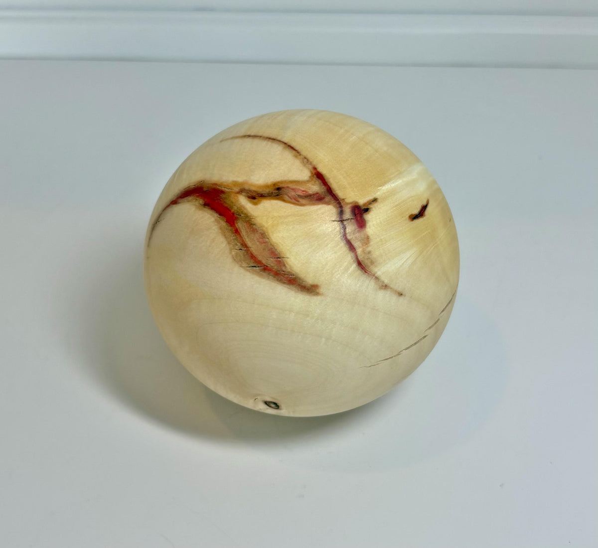 Flame Box Elder Maple Wood Sphere, 3.25 Inch, photo 1 of 4