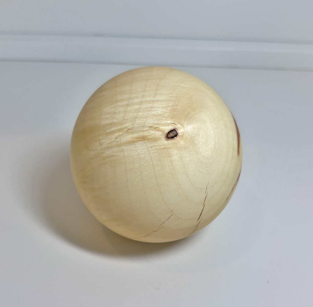 Flame Box Elder Maple Wood Sphere, 3.25 Inch, photo 3 of 4