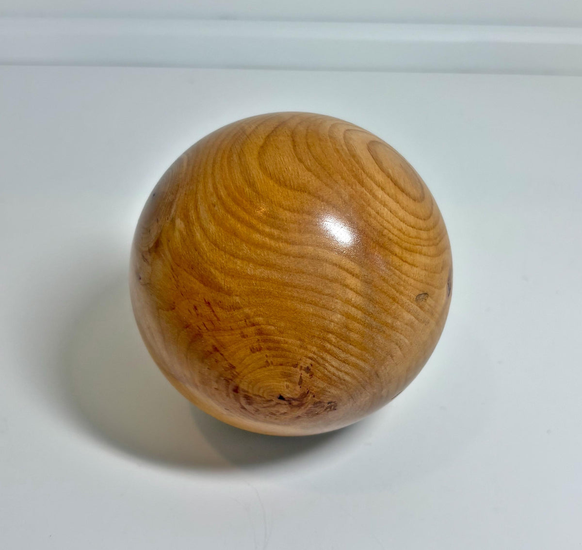 Alder Wood Sphere, 3.3 Inch, photo 2 of 3