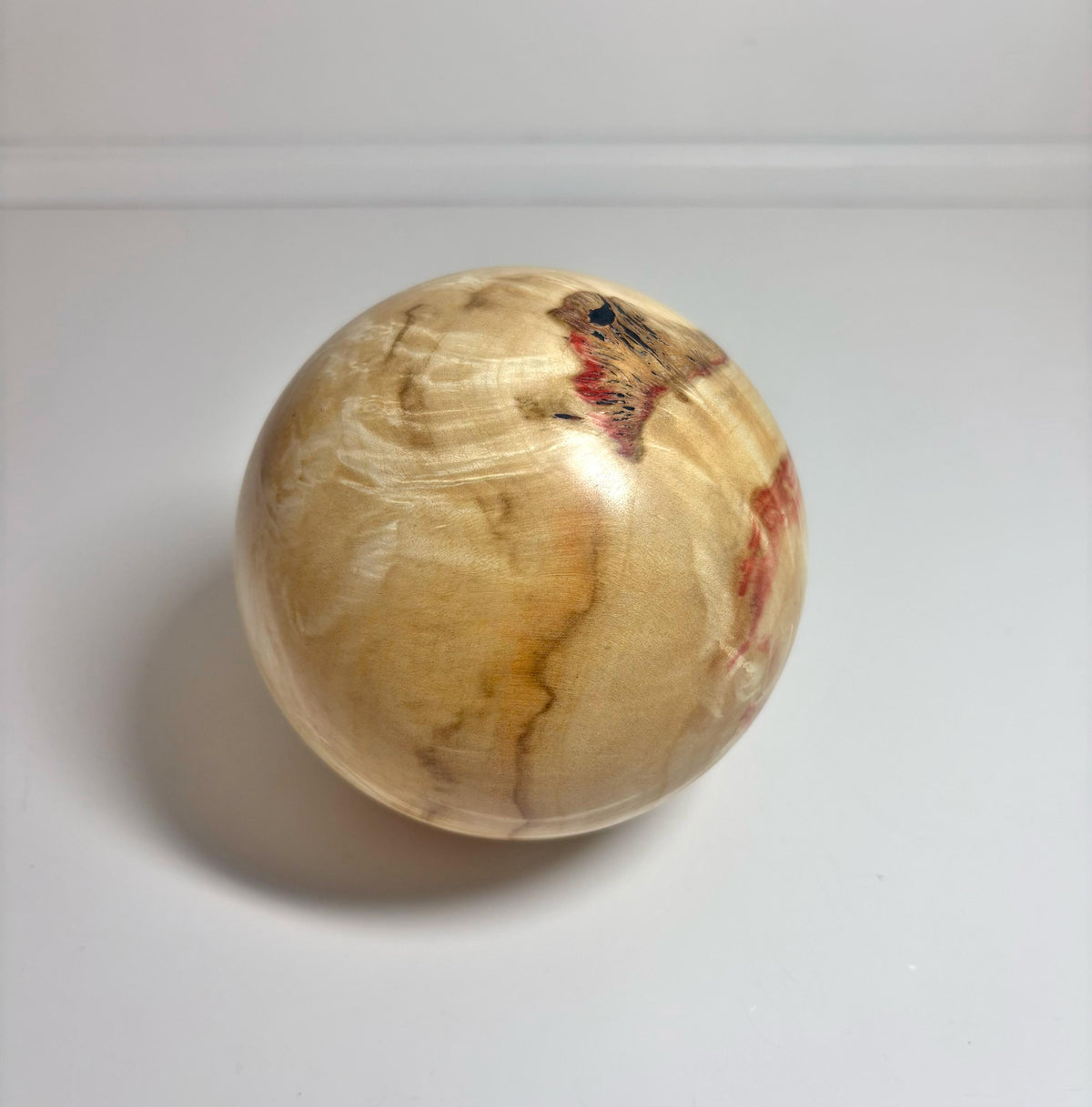Flame Box Elder Maple Wood Sphere, 4 Inch, photo 2 of 3