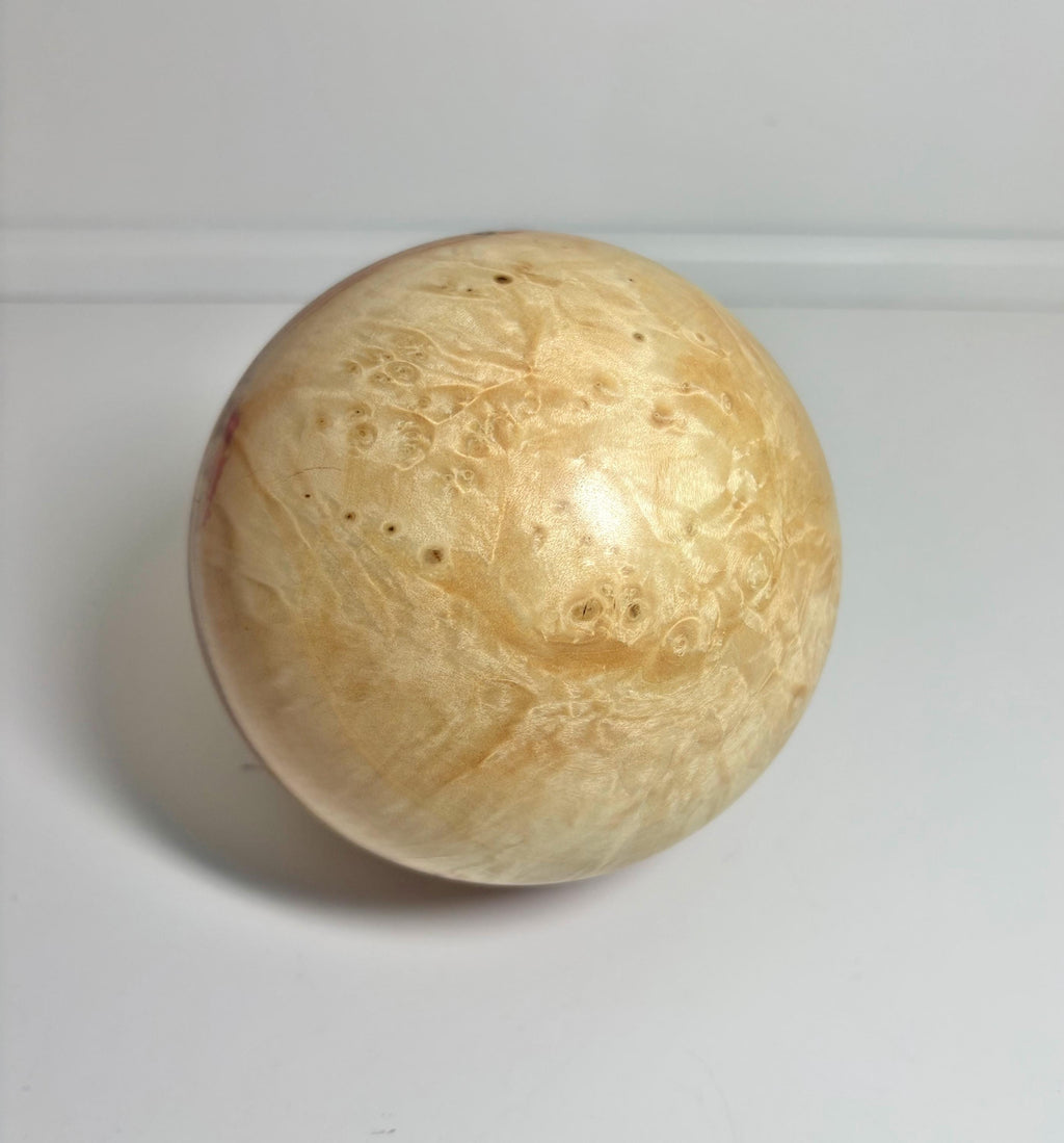 Flame Box Elder Maple Wood Sphere, 4.5 Inch, photo 3 of 3