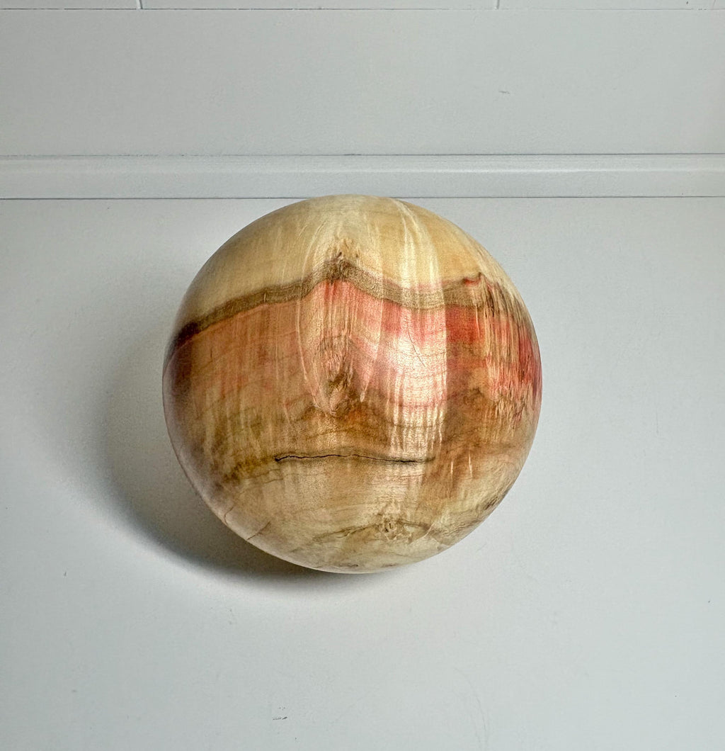 Flame Box Elder Maple Wood Sphere, 4.5 Inch, photo 1 of 3