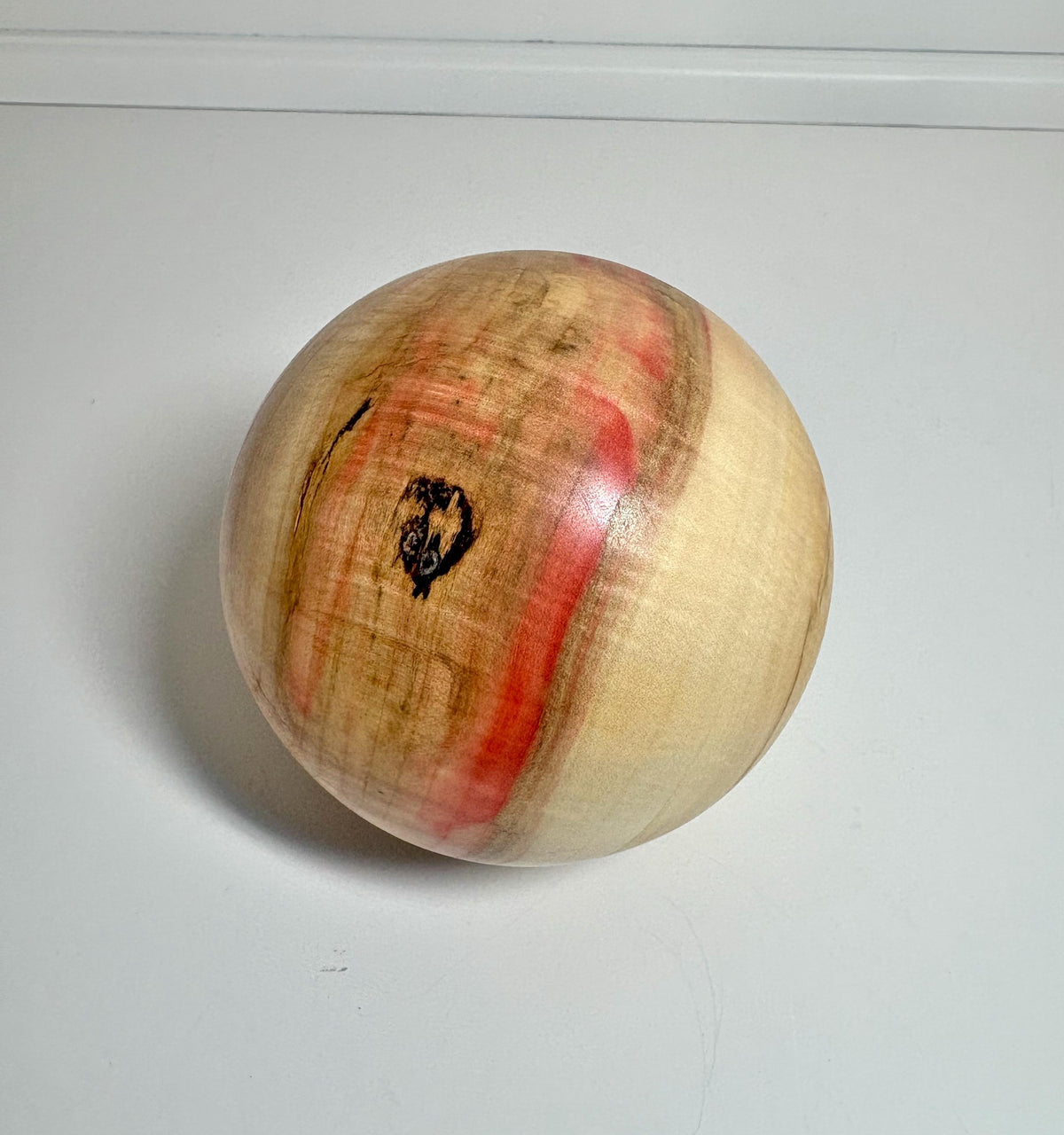 Flame Box Elder Maple Wood Sphere, 3.5 Inch, photo 2 of 3