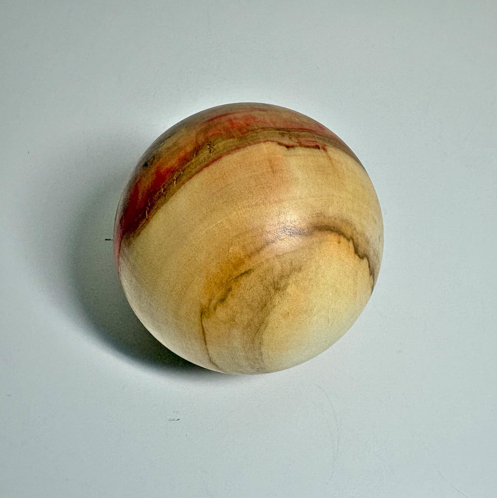 Flame Box Elder Maple Wood Sphere, 3.5 Inch, photo 3 of 3