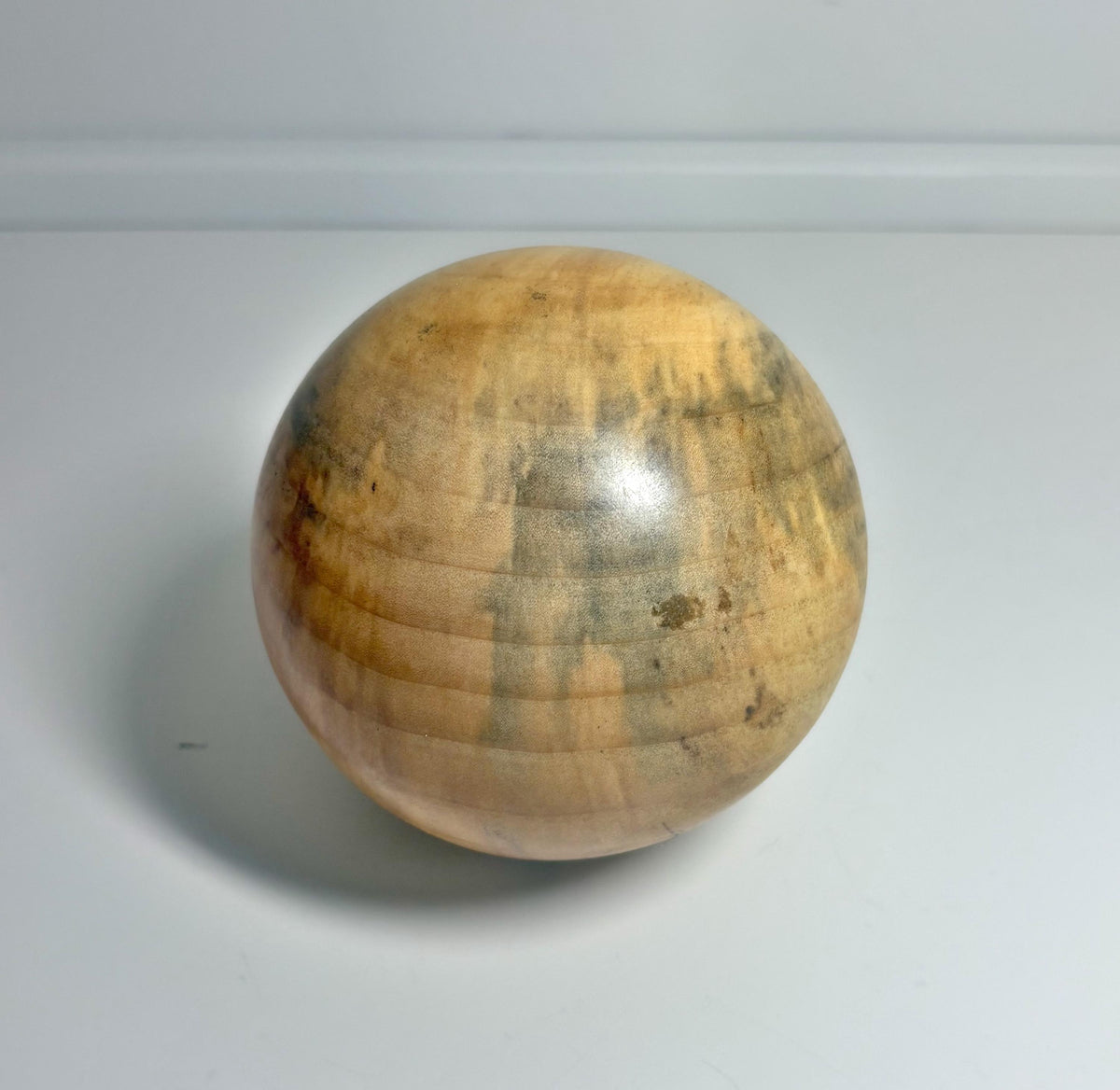 Poplar Wood Sphere, 3.5 Inch, photo 1 of 3
