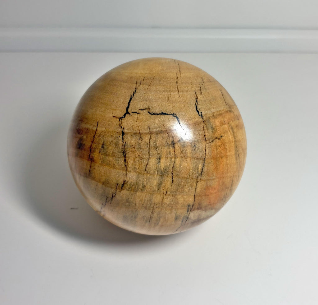 Poplar Wood Sphere, 4 Inch, photo 1 of 3