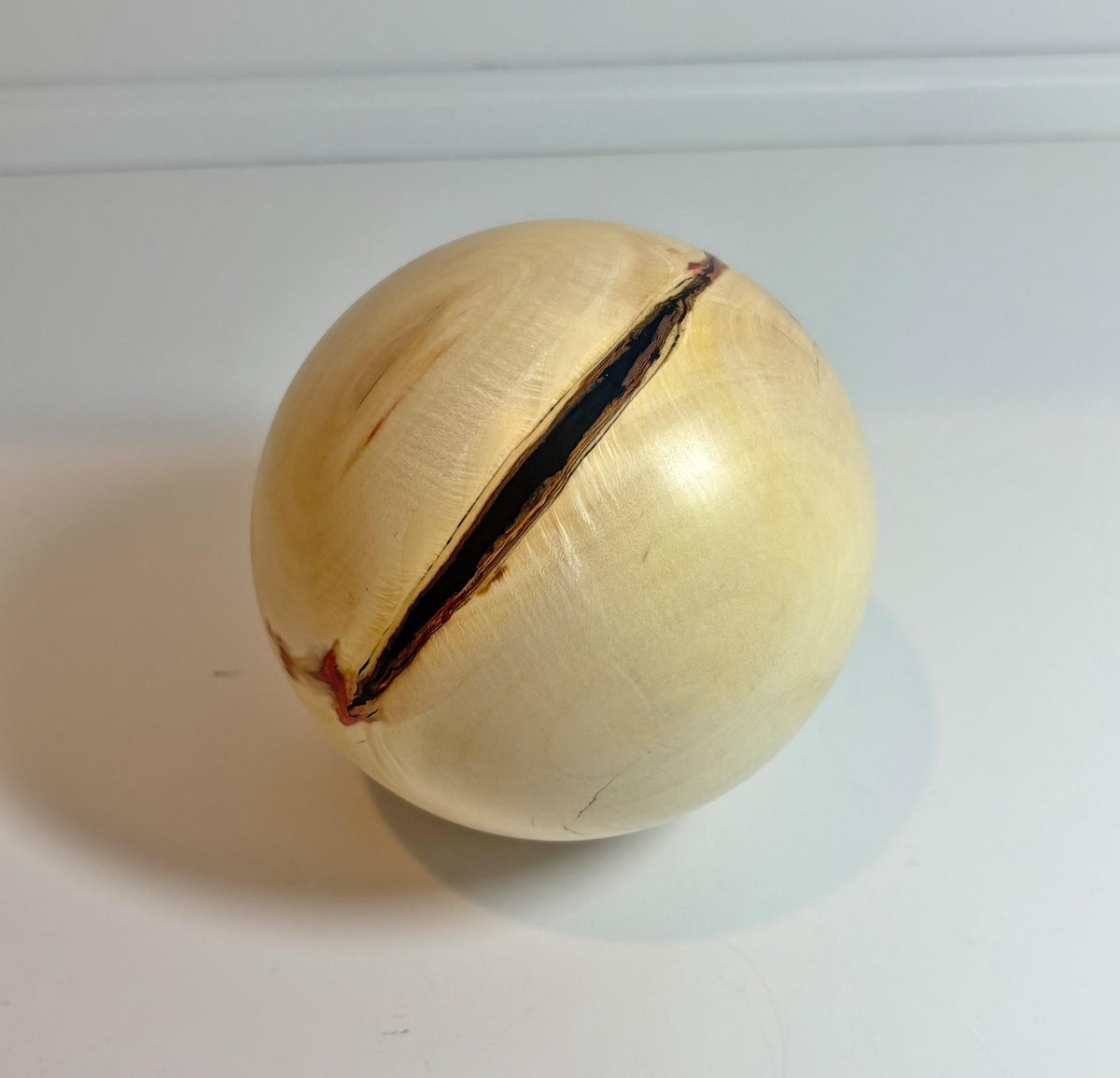Flame Box Elder Maple Wood Sphere, 4 Inch, photo 2 of 3
