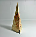 Flame Box Elder Maple Wood Triangular Pyramid, 8 Inch, photo 1 of 3
