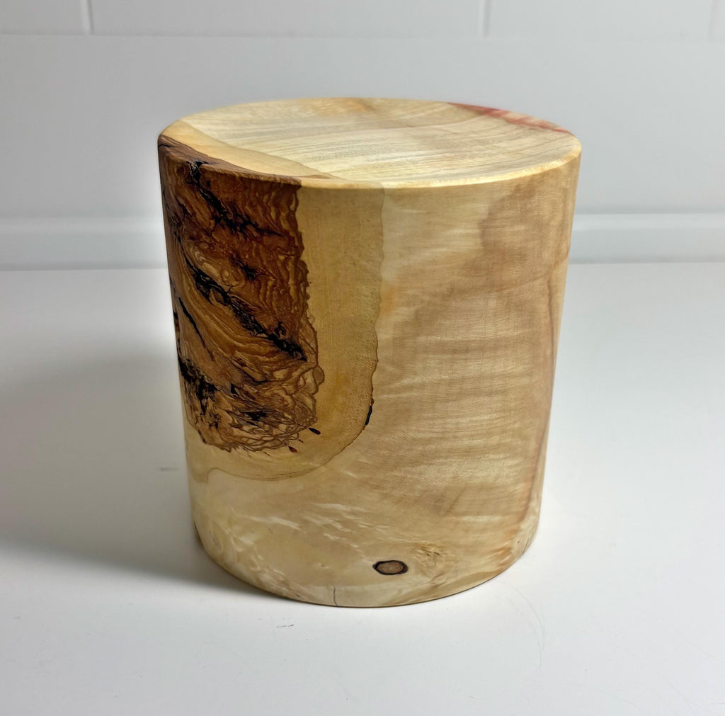 Flame Box Elder Maple Wood Cylinder, 4 x 4 Inch, photo 3 of 3
