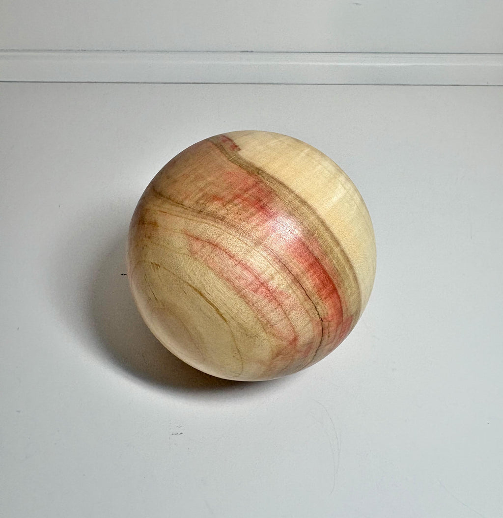 Flame Box Elder Maple Wood Sphere, 3.5 Inch, photo 1 of 3