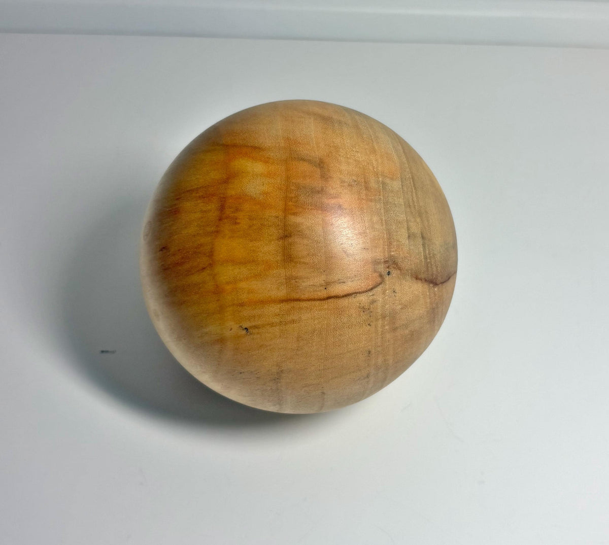 Poplar Wood Sphere, 3.75 Inch, photo 2 of 3