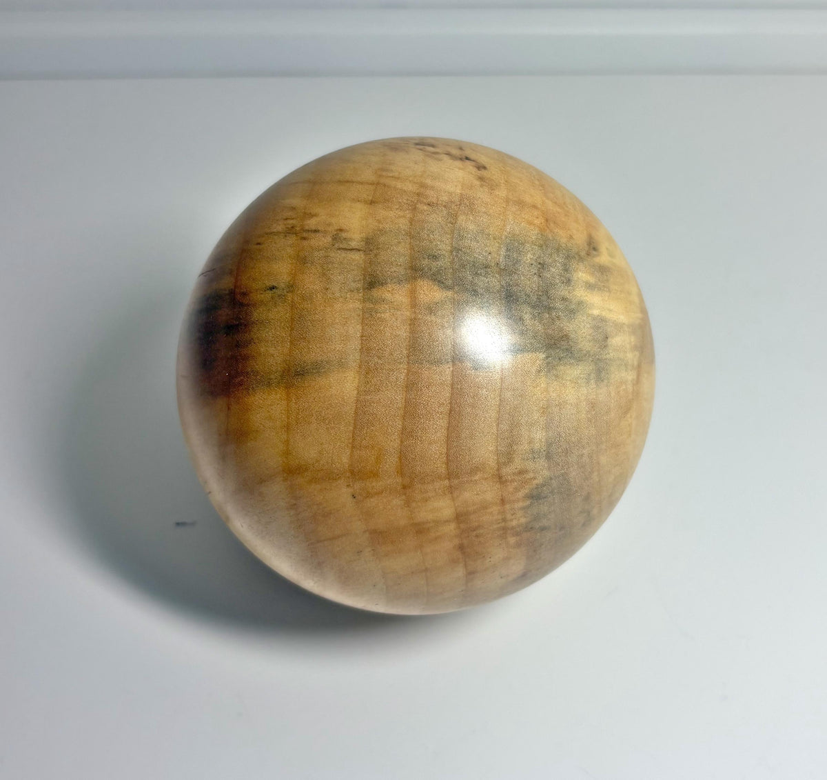 Poplar Wood Sphere, 4 Inch, photo 3 of 3
