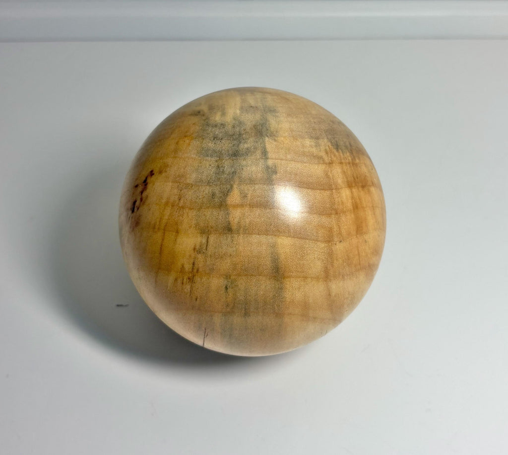 Poplar Wood Sphere, 4 Inch, photo 2 of 3