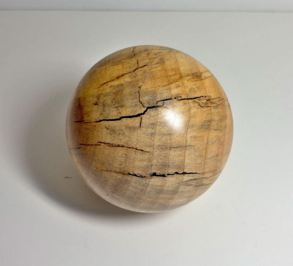 Poplar Wood Sphere, 4 Inch, photo 1 of 3
