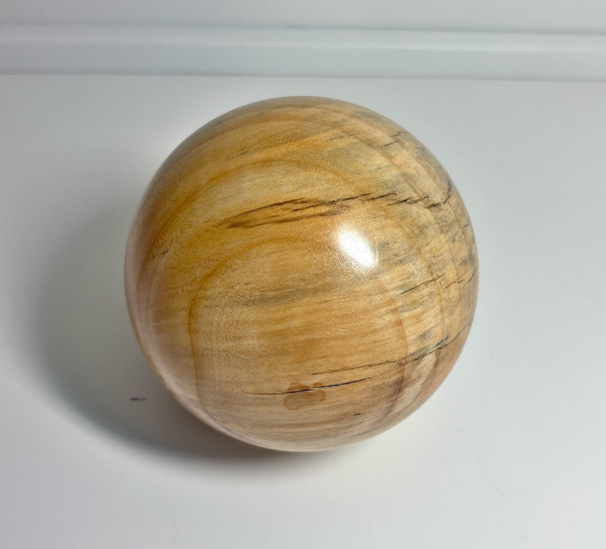 Poplar Wood Sphere, 4 Inch, photo 3 of 3