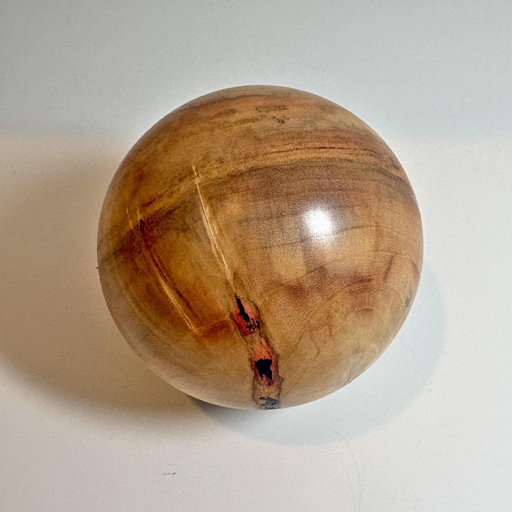 Flame Box Elder Maple Wood Sphere, 3.75 Inch, photo 3 of 3