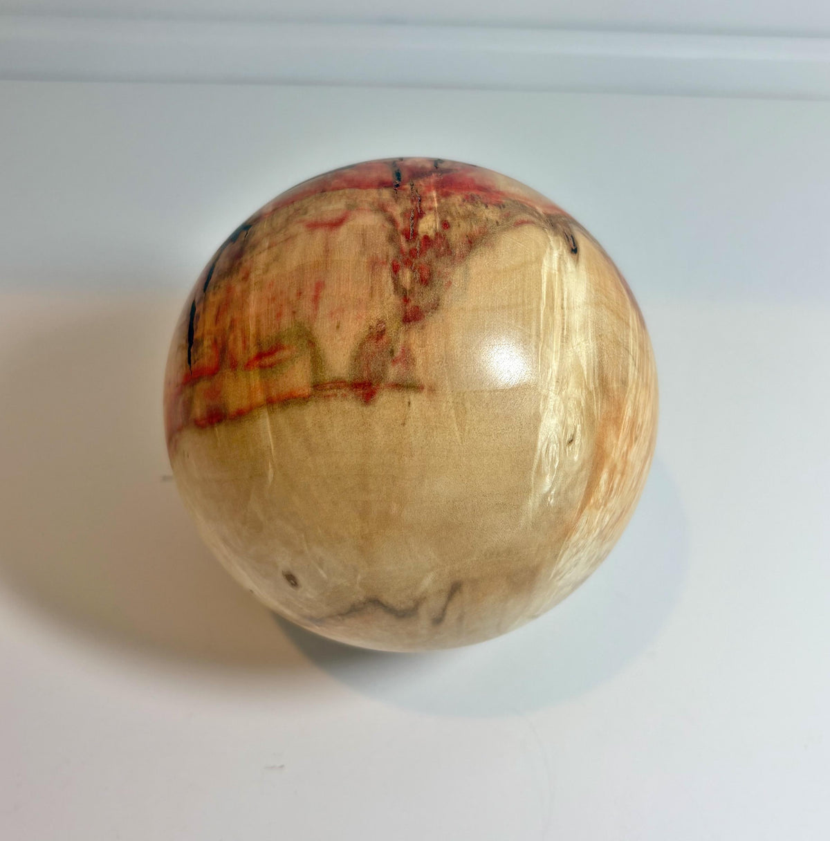 Flame Box Elder Maple Wood Sphere, 4 Inch, photo 3 of 3