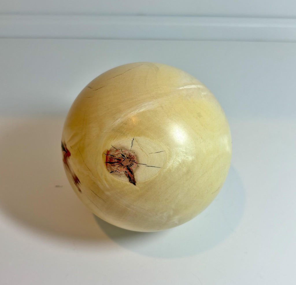 Flame Box Elder Maple Wood Sphere, 4 Inch, photo 3 of 3