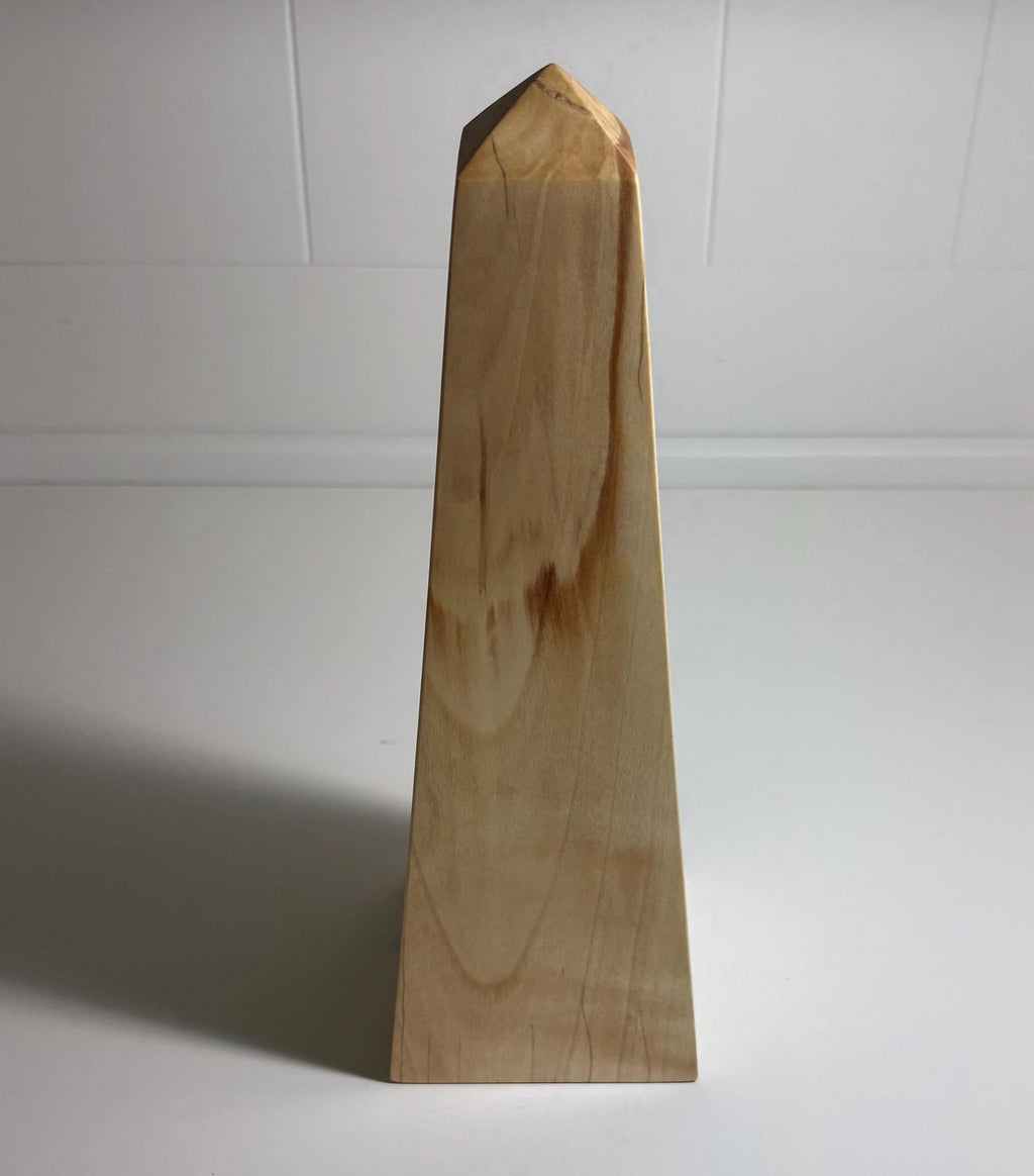 Poplar Wood Obelisk, 10 Inch, photo 3 of 3