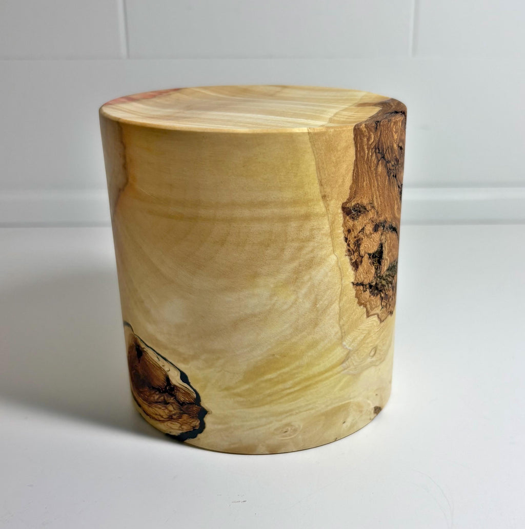 Flame Box Elder Maple Wood Cylinder, 4 x 4 Inch, photo 2 of 3