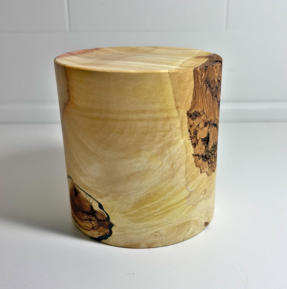 Flame Box Elder Maple Wood Cylinder, 4 x 4 Inch, photo 2 of 3