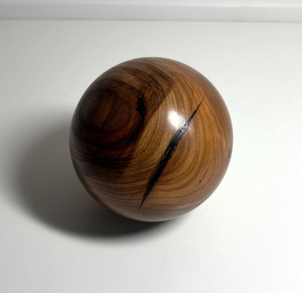Apricot Wood Sphere, 3.75 Inch, photo 1 of 3