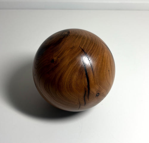 Apricot Wood Sphere, 3.75 Inch, photo 2 of 3