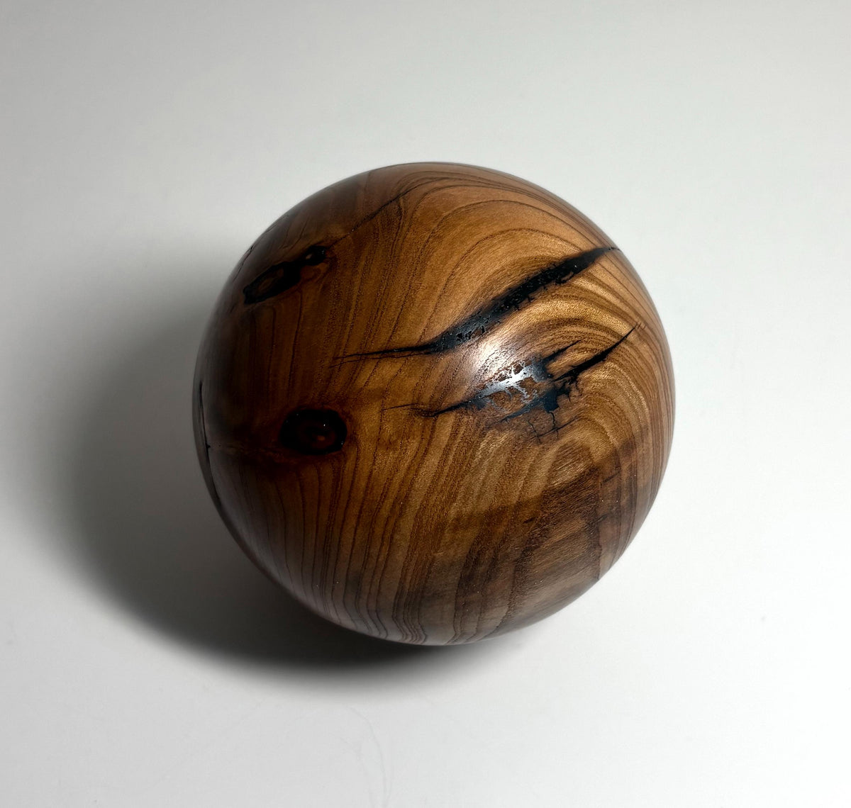Apricot Wood Sphere, 3.5 Inch, photo 3 of 3