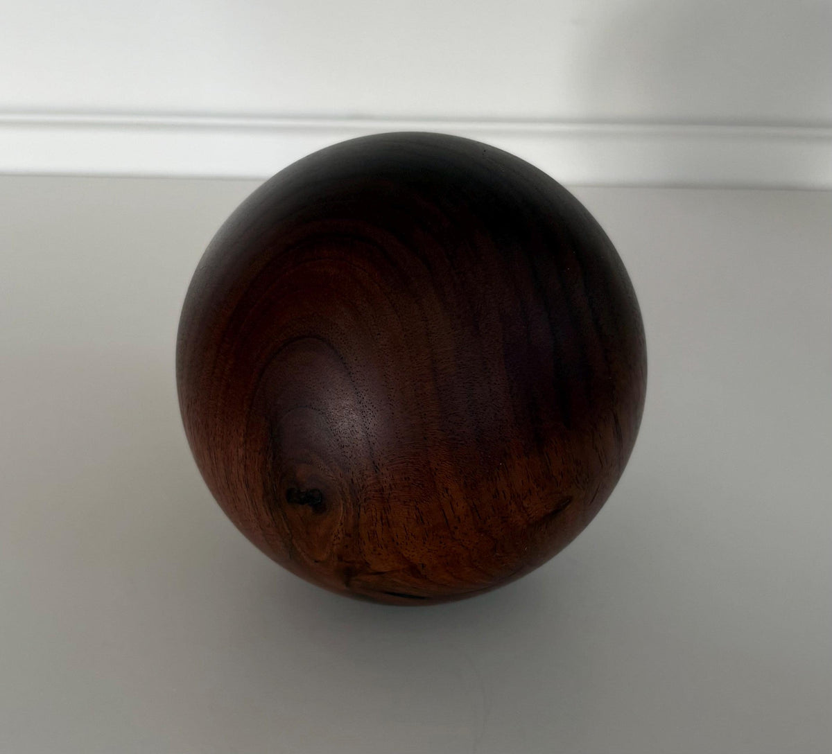 Walnut Wood Sphere, 3.75 Inch, photo 3 of 4