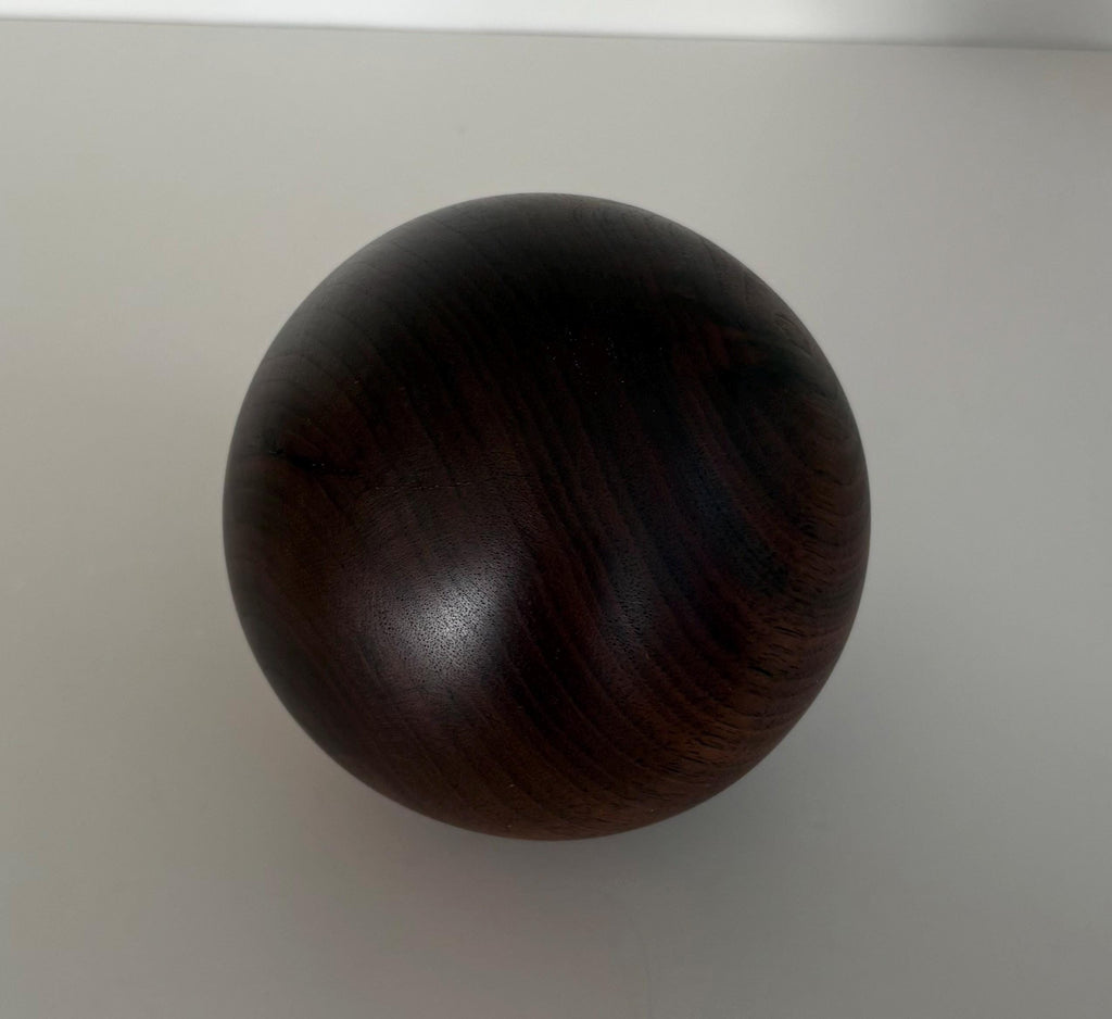 Walnut Wood Sphere, 3.5 Inch, photo 4 of 4