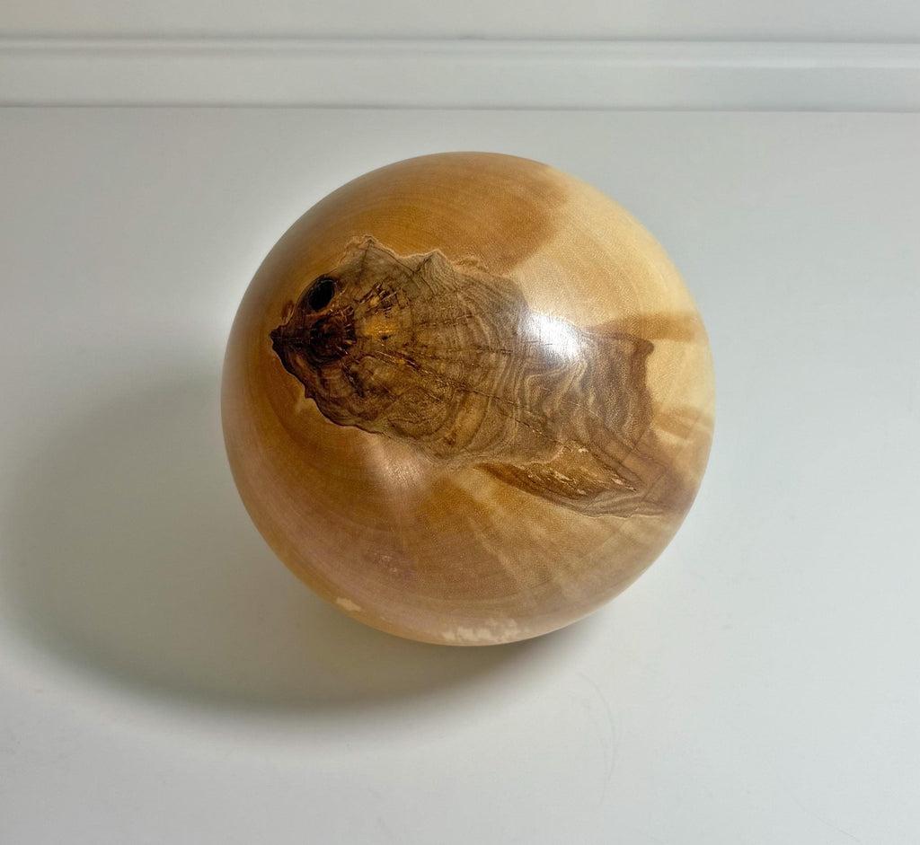 Kenai Birch Wood Sphere, 4 Inch, photo 1 of 4