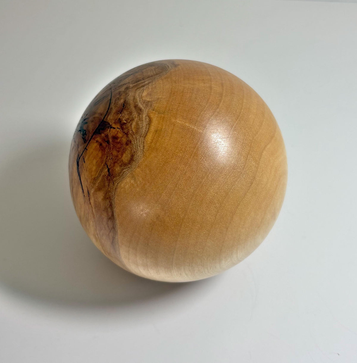 Kenai Birch Wood Sphere, 3.75 Inch, photo 4 of 4