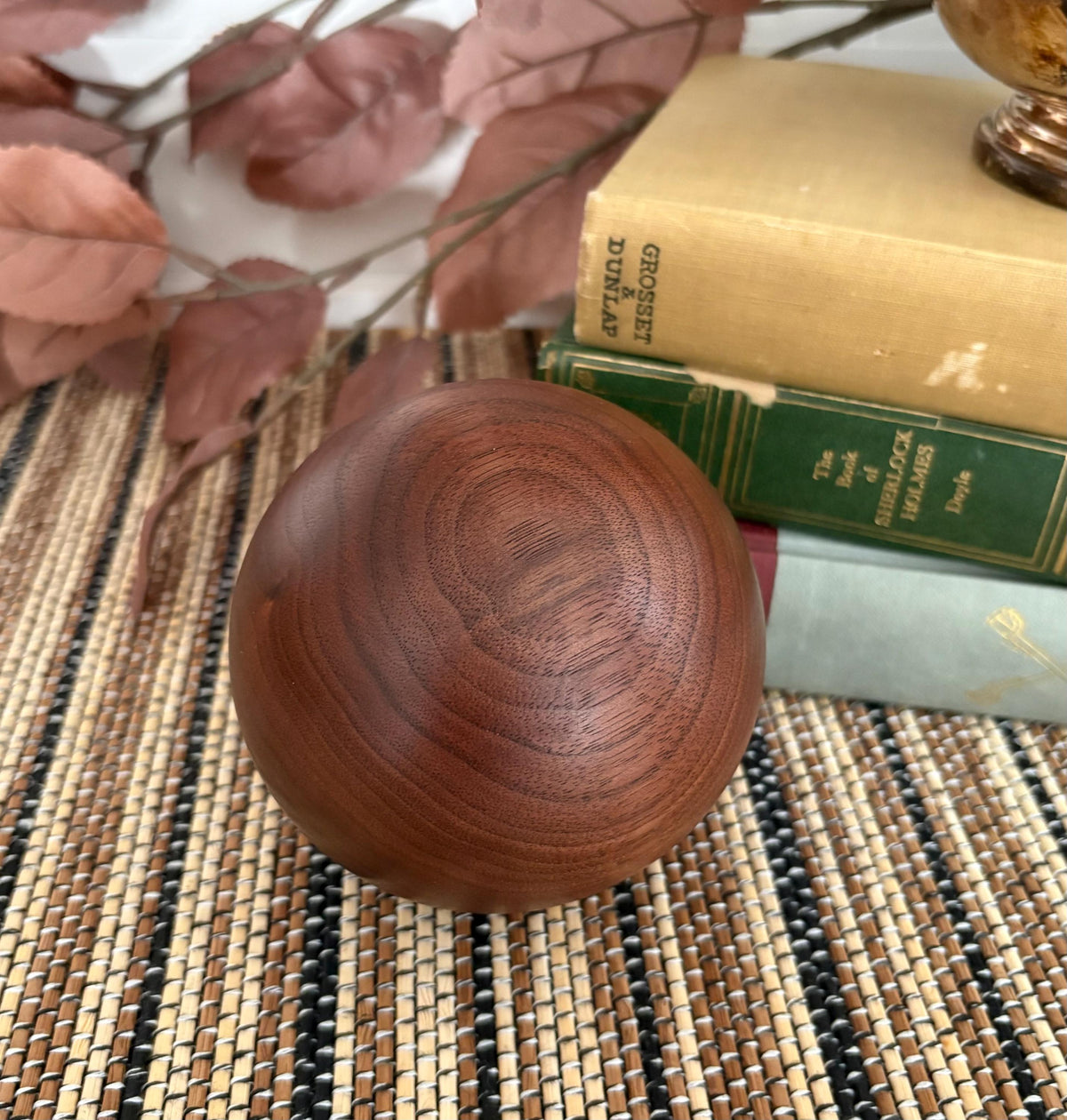 Walnut Wood Sphere, 3.75 Inch, photo 4 of 4