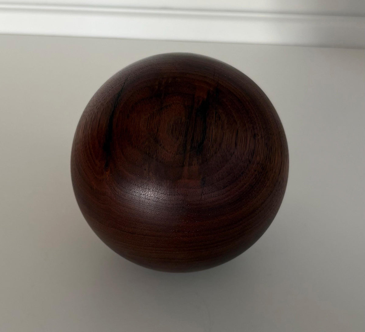 Walnut Wood Sphere, 3.5 Inch, photo 2 of 4