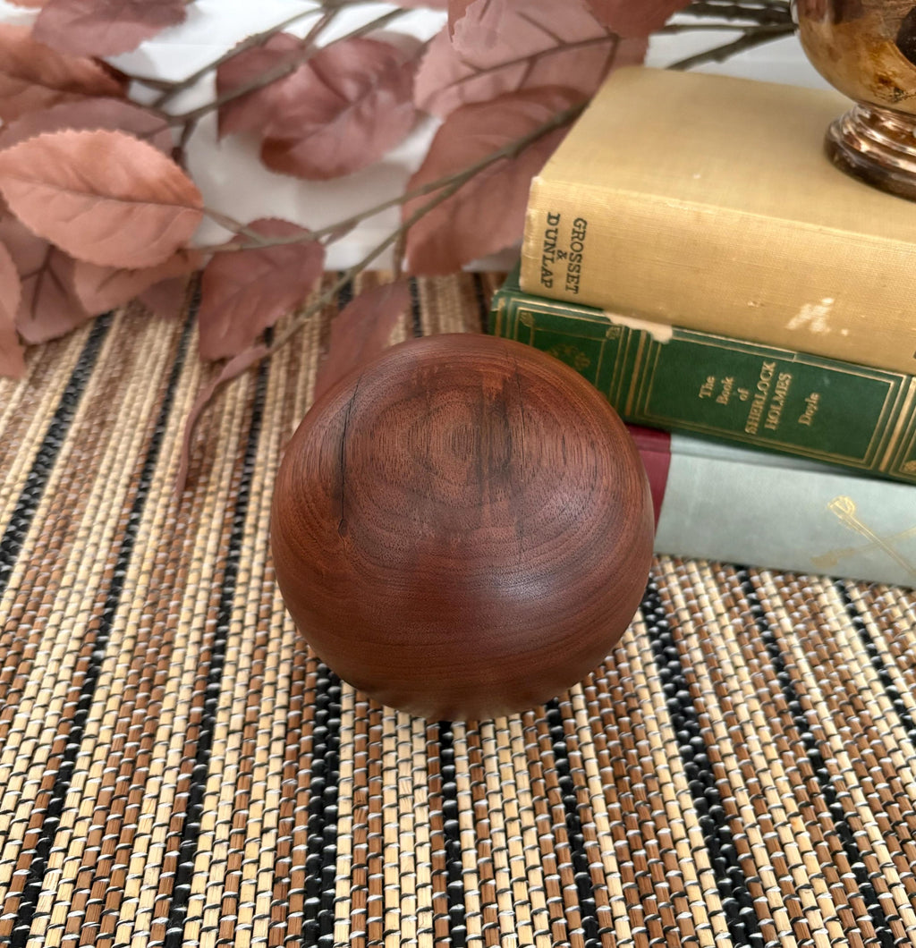 Walnut Wood Sphere, 3.5 Inch, photo 3 of 4