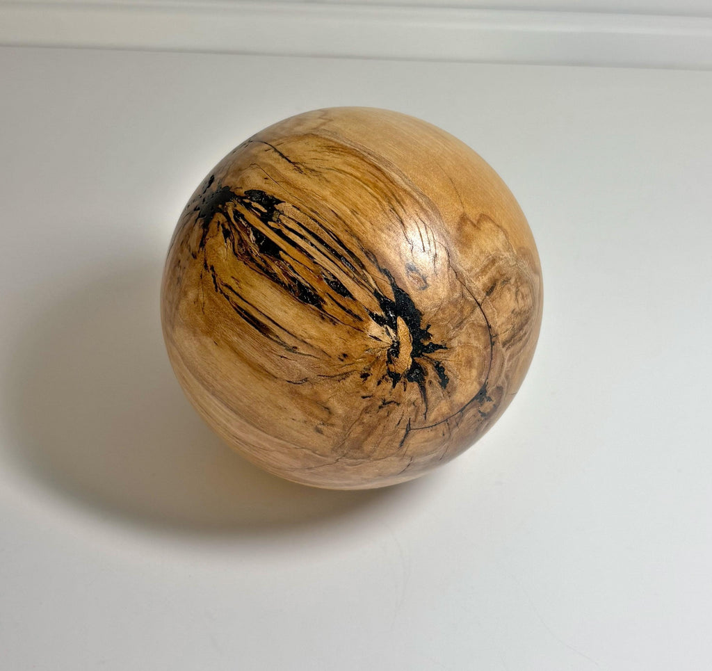 Kenai Birch Wood Sphere, 4 Inch, photo 1 of 4
